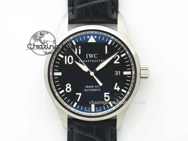 MIROTIME 0210 Pilot Mark XX IW328201 ZF 1:1 Best Edition Black Dial on Black Leather Strap A Affordable 7028